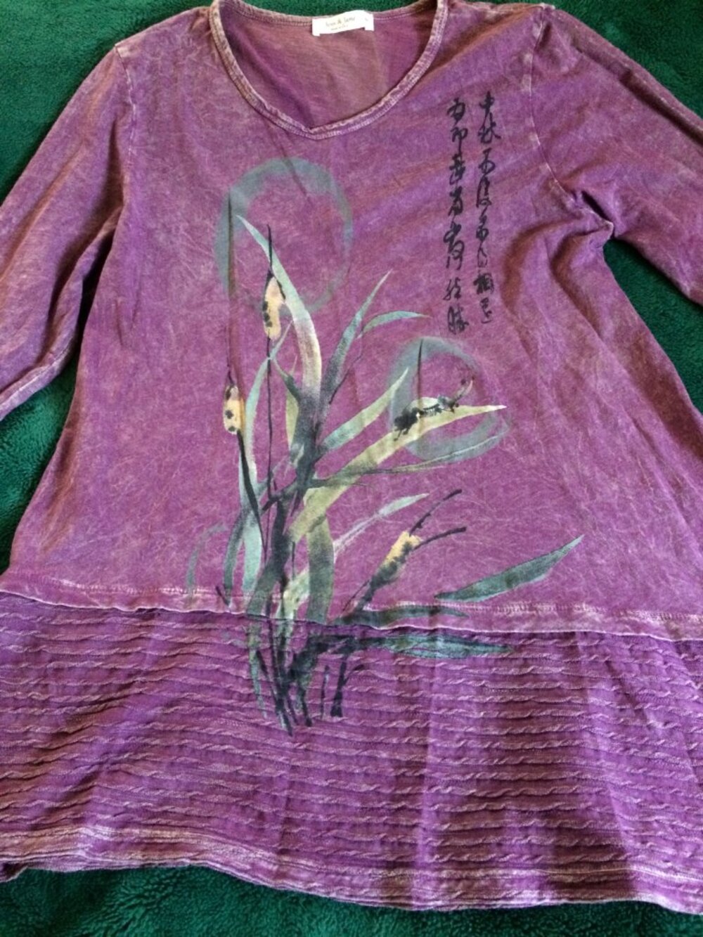 Jess & Jane Asymmetric Tunic Top Size M - Picture 2 of 15